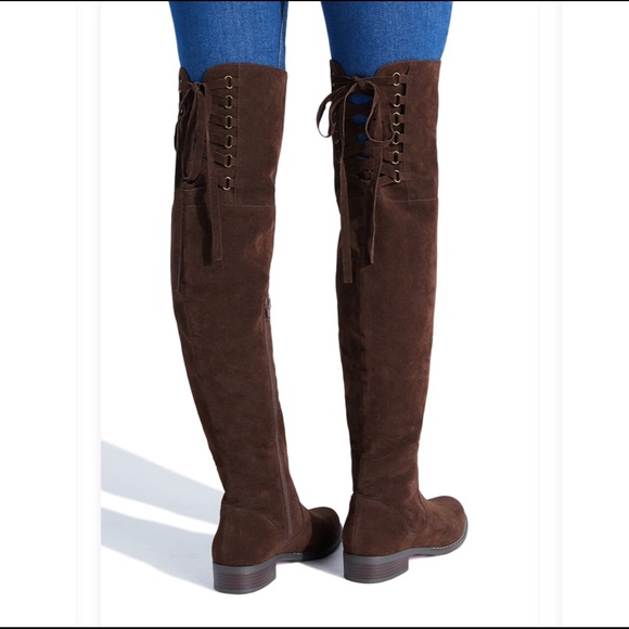 Shoe Dazzle Shoes - New MALYA LACE UP BOOT #overthekneeboots